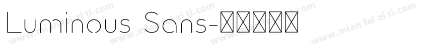 Luminous Sans字体转换